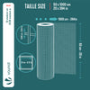 Grillage a maille soude en acier gaine PVC 13mm fil 0.8mm 0.5x10m gris - voonot.com