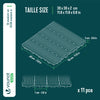 Lot de 11 dalles clipsables exterieures 30x30cm modulaire plastique anthracite - voonot.com