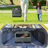 Sac transport pliable chien chat caisse cage portable 60x44x44cm gris - voonot.com