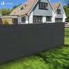 Brise vue occultant en HDPE 150g/m² 1x20m avec attaches de fixation anthracite - voonot.com
