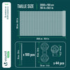 Brise vue occultant en HDPE 90g/m² 1.5x20m avec attaches de fixation anthracite - voonot.com