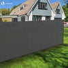 Brise vue occultant en HDPE 150g/m² 1.5x20m avec attaches de fixation gris - voonot.com