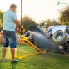 Leve tracteur Tondeuse Supporte 400 kg max Jaune - voonot.com