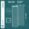 Grillage a maille soude en acier galvanise 25mm fil 1 mm 1x25m metal - voonot.com