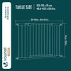 Barriere de securite a pression sans percage Largeur 103-110cm Metal blanc - voonot.com
