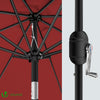 Parasol inclinable 2.70 x 2.40m avec housse de protection rouge - voonot.com