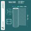 Grillage a maille soude en acier gaine PVC 25mm fil 1mm 0.5x10m gris - voonot.com
