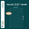 Couette 4 saisons doux 3 en 1 avec rembourrage polyester 500gsm 135x200cm blanc - voonot.com
