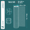 Grillage a maille soude en acier gaine PVC 25mm fil 1mm 1x10m gris - voonot.com