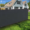 Brise vue occultant en HDPE 230g/m² 1.5x20m avec attaches de fixation anthracite - voonot.com