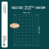 Couette 4 saisons doux 3 en 1 avec rembourrage polyester 500gsm 155x200cm blanc - voonot.com