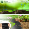 Toile de paillage contre les mauvaises herbes 50Mx2M avec 100 piquets Anti-UV 100g/m2 - voonot.com