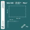 Bâche de Protection en Polyéthylène resistant et impermeable 180g/m² blanche 4x6m - voonot.com