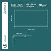 Bâche de Protection en Polyéthylène resistant et impermeable 240g/m² blanche 4x8m - voonot.com