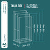 Porte serviettes sur pied en bambou 4 niveaux - voonot.com