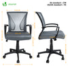 Fauteuil de Bureau Ergonomique pivotant avec dossier toile respirant Gris - voonot.com