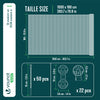 Brise vue occultant en HDPE 90g/m² 1.8x10m avec attaches de fixation anthracite - voonot.com