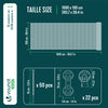 Brise vue occultant en HDPE 90g/m² 1x10m avec attaches de fixation anthracite - voonot.com