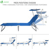 Transat pare soleil Lot de 2 pcs bleu - voonot.com