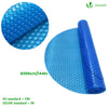 Bache a bulle piscine 120 microns ronde decoupable Ø366cm bleu - voonot.com