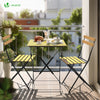 Ensemble bistro extérieur 1 table 2 chaises bois - voonot.com