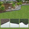 Bordure de jardin PVC flexible 20m avec piquets anthracite - voonot.com
