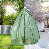 Serre de jardin hivernage dome avec bache PE 160x160x180cm Vert - voonot.com