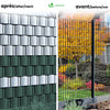 Brise vue occultant PVC 450g/m2 19cm x 70m Vert - voonot.com