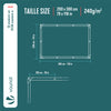 Bâche de Protection en Polyéthylène resistant et impermeable 240g/m² blanche 2x3m - voonot.com
