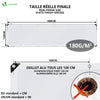 Bâche de Protection en Polyéthylène resistant et impermeable 180g/m² blanche 1.5x6m - voonot.com