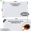 Bâche de Protection en Polyéthylène resistant et impermeable 180g/m² blanche 3x5m - voonot.com