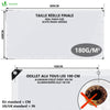 Bâche de Protection en Polyéthylène resistant et impermeable 180g/m² blanche 4x8m - voonot.com