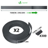 Kit de lamelles occultantes PVC brise vue 150m x 4.7cm avec 300 clips Gris - voonot.com