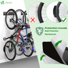 Support mural rangement pour 6 velos et 3 casques rails et crochets metal noir - voonot.com