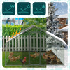 Enclos poulailler en metal galvanise et grillage avec bache PE 300x300x200cm - voonot.com