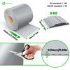 Brise vue occultant PVC 450g/m2 19cm x 70m Gris clair - voonot.com