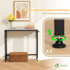 Console table style industriel en metal et MDF 75x24x75 cm Blanc - voonot.com