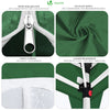 Tonnelle de Jardin 3x3m Pliable avec portes et fenêtres Vert - voonot.com