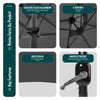Parasol Jardin Double Aluminium 270 x 460 cm gris - voonot.com
