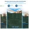 Brise vue occultant en HDPE 150g/m² 1.8x20m avec attaches de fixation vert - voonot.com