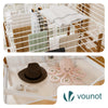 Etendoir a linge deluxe pliable grande capacite 173x94x123cm style bois blanc - voonot.com