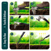 Desherbeur manuel avec Fourchette à main Extracteur de mauvaises herbes longue manche 100 cm - voonot.com