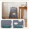 Tabouret pliant antiderapant 39x32x40 cm plastique gris - voonot.com