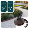 Bordure de jardin PE  flexible 40m avec piquets marron