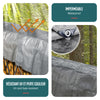 Bâche de Protection en Polyéthylène resistant et impermeable 240g/m² gris et noir 4x8m - voonot.com