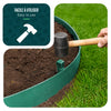 Bordure de jardin PE haute flexible 20M avec piquets vert - voonot.com