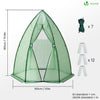 Serre de jardin hivernage dome avec bache PE 160x160x180cm Vert - voonot.com