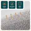 Lot de 6 Sacs de Rangement Drap de Lit Pliable 38,5x33x12cm Gris - voonot.com