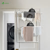 Étendoir à linge mural suspendu pliable Blanc - voonot.com
