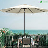 Parasol inclinable 2.70 x 2.40m avec housse de protection beige - voonot.com